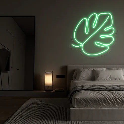 Tropical Monstera Leaf Neon Sign - Imprint Now - AUS