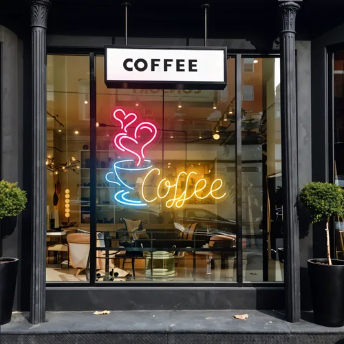 Coffee Love Window Neon Sign - Imprint Now - AUS