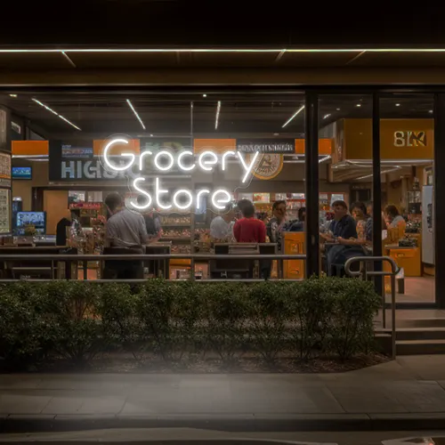 Grocery Store Window Neon Sign - Imprint Now - AUS