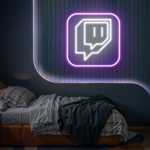 Twitch Logo Bedroom Neon Sign - Imprint Now - AUS
