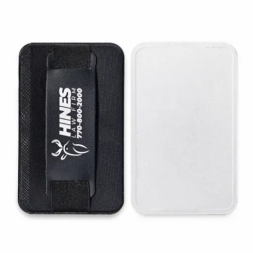 Leather Phone Wallet with Hand Grip - Imprint Now - AUS
