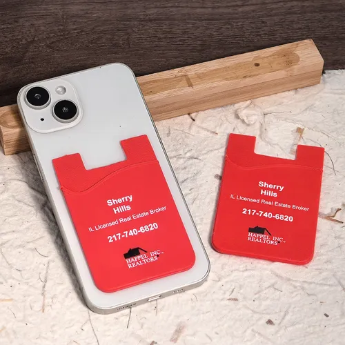 Silicone Phone Wallet Card Holder - Imprint Now - AUS
