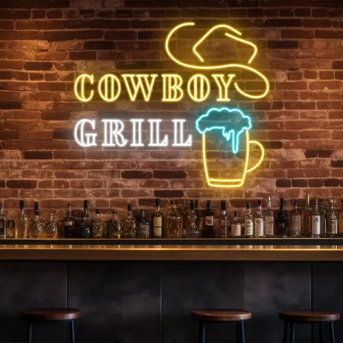 Cowboy Grill Neon Sign - Imprint Now - AUS