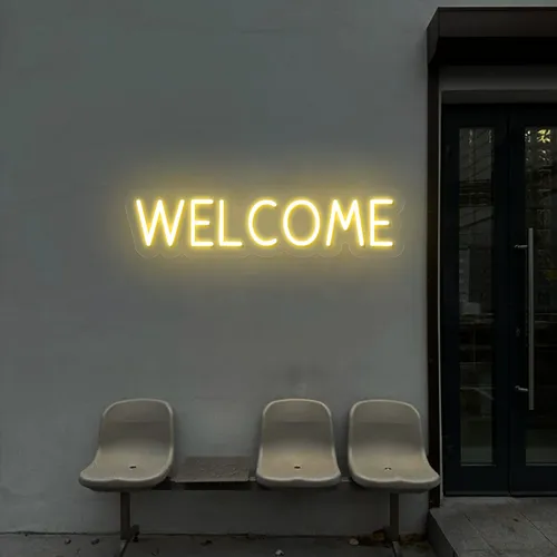 Welcome Block Neon Sign - Imprint Now - AUS