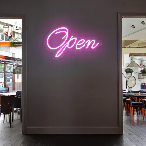 Open Script Neon Sign - Imprint Now - AUS