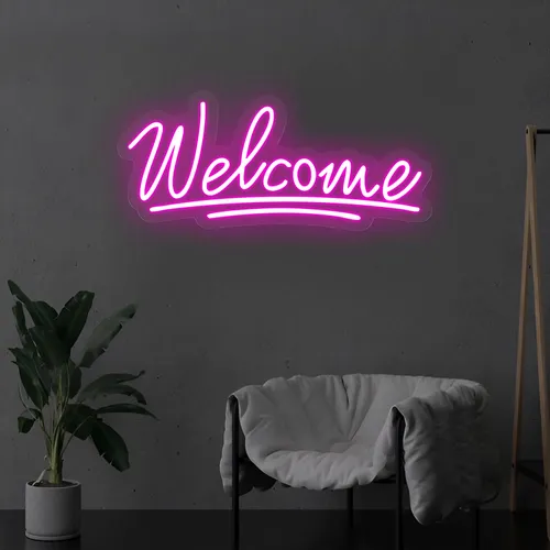 Welcome Underline Neon Sign - Imprint Now - AUS