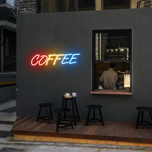 Multicolour COFFEE Neon Sign - Imprint Now - AUS