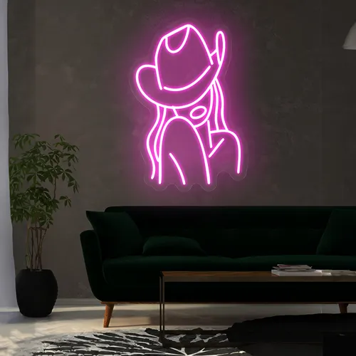 Mini Cowgirl Neon Sign - Imprint Now - AUS