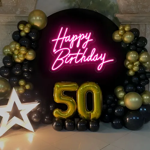 Happy Birthday Neon Sign - Imprint Now - AUS