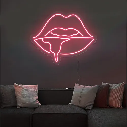Dripping Lips Neon Sign - Imprint Now - AUS