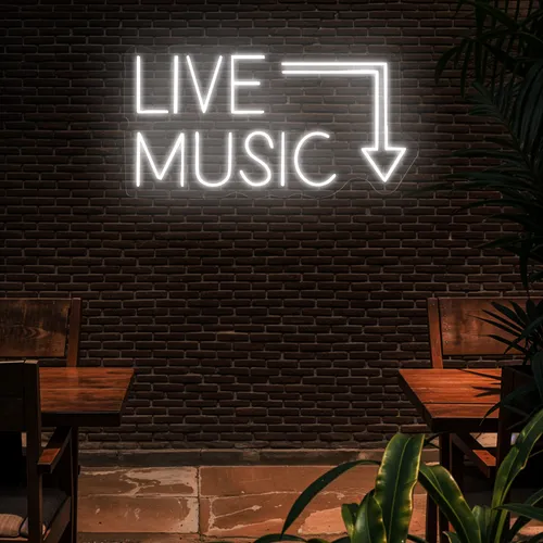 Live Music Neon Sign - Imprint Now - AUS