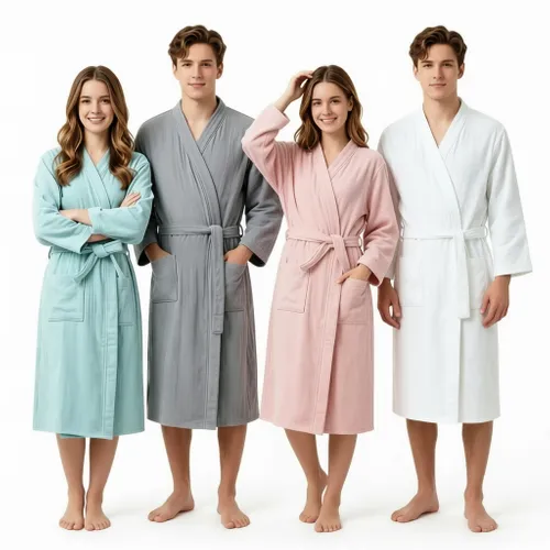 4 Layer Gauze Cotton Bathrobes - Imprint Now - AUS