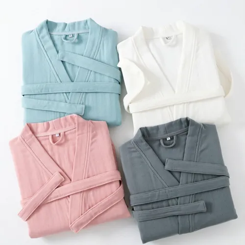 4 Layer Gauze Cotton Bathrobes - Imprint Now - AUS