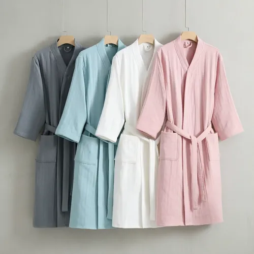 4 Layer Gauze Cotton Bathrobes - Imprint Now - AUS