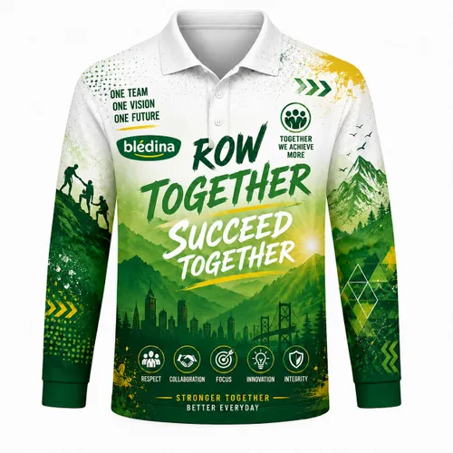 Full Colour Sublimated Long Sleeve Polo