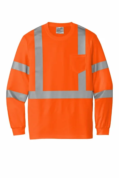 CornerStone ANSI 107 Class 3 Mesh Long Sleeve Tee. CS203 - Imprint Now - AUS