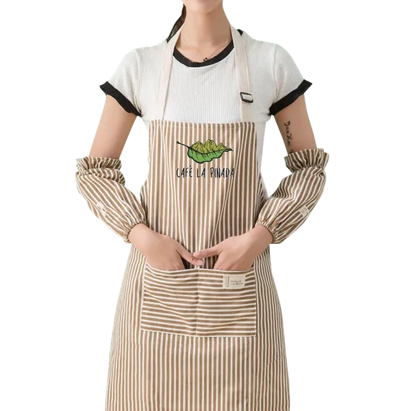 Striped Cotton and Linen Apron - Imprint Now - AUS