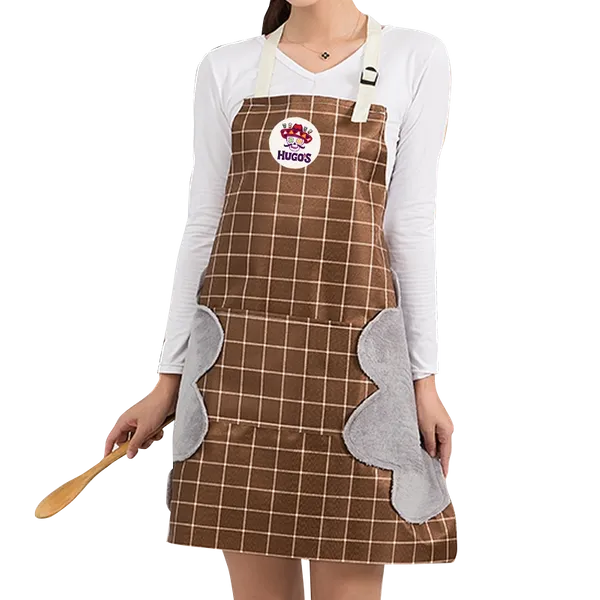 Striped Plaid Hand Wiping Apron - Imprint Now - AUS
