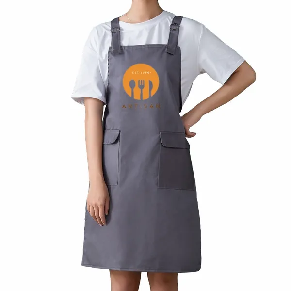 Double Shoulder Strap Pocket Apron - Imprint Now - AUS