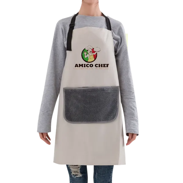 Floral Apron with Hand Wiping Pocket - Imprint Now - AUS
