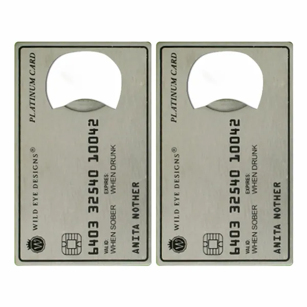 Platinum Card Shaped Bottle Opener - Imprint Now - AUS