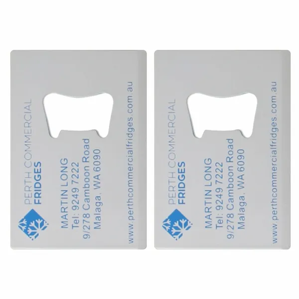 Colour Filled Card Bottle Opener - Imprint Now - AUS
