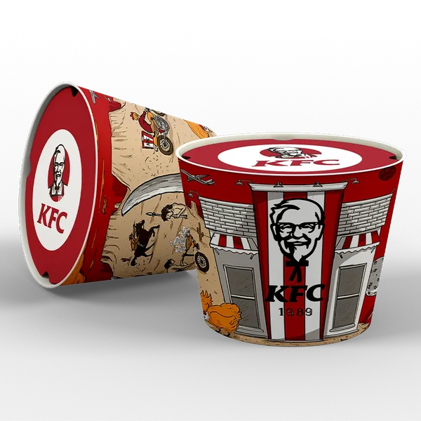 Paper Food Bucket - Imprint Now - AUS