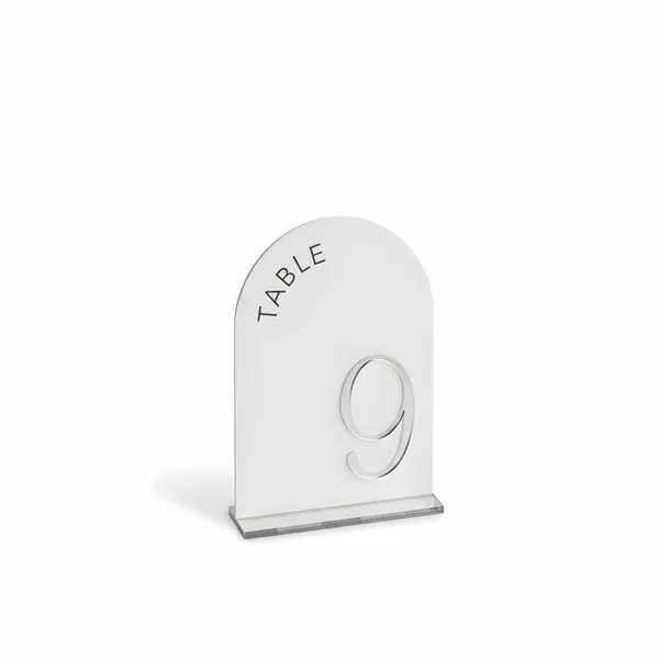 Metallic Table Numbers