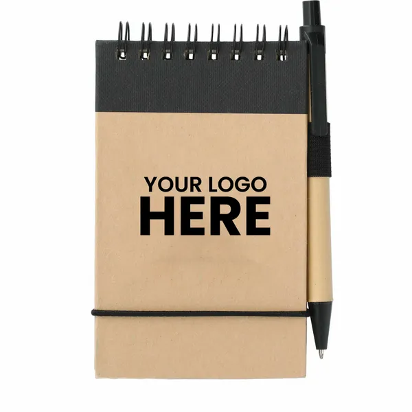 FSC Mix 12 cm x 8 cm Recycled Jotter with Pen