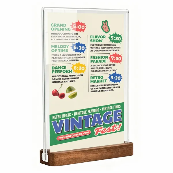 Sapele Wood Desktop Display - Imprint Now - AUS