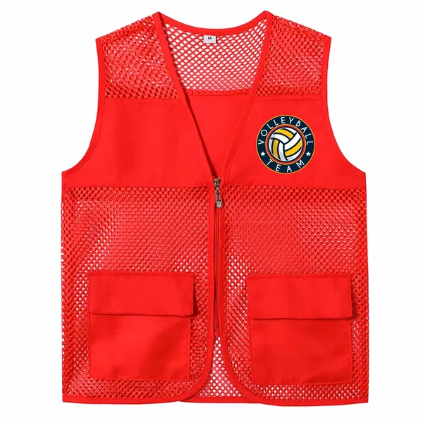 Breathable Mesh Vests with Zippers - Imprint Now - AUS