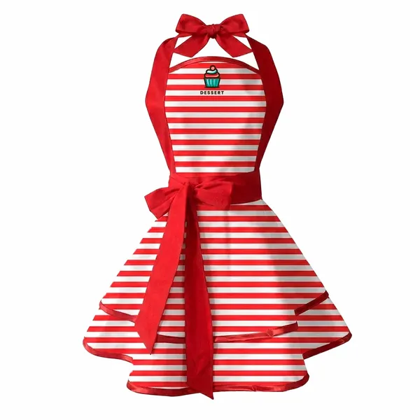 Classic Stripe Double Layer Cotton Aprons - Imprint Now - AUS