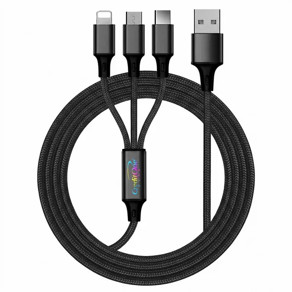 Nylon Braided 3-in-1 Charging Cables