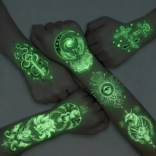 Glow Tattoos with Colourful Imprint - Imprint Now - AUS