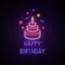 Happy Birthday with Cake Neon Sign - Imprint Now - AUS