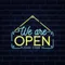 We Are Open Blue and Yellow Neon Sign - Imprint Now - AUS
