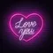 Pink Love You Neon Sign - Imprint Now - AUS