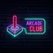 Retro Joystick Arcade Club Neon Sign - Imprint Now - AUS