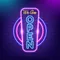 We are Open Vertical Neon Sign - Imprint Now - AUS