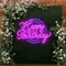 Happy Birthday Purplish Neon Sign - Imprint Now - AUS