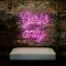 Chic Pink Girls Only Neon Sign - Imprint Now - AUS