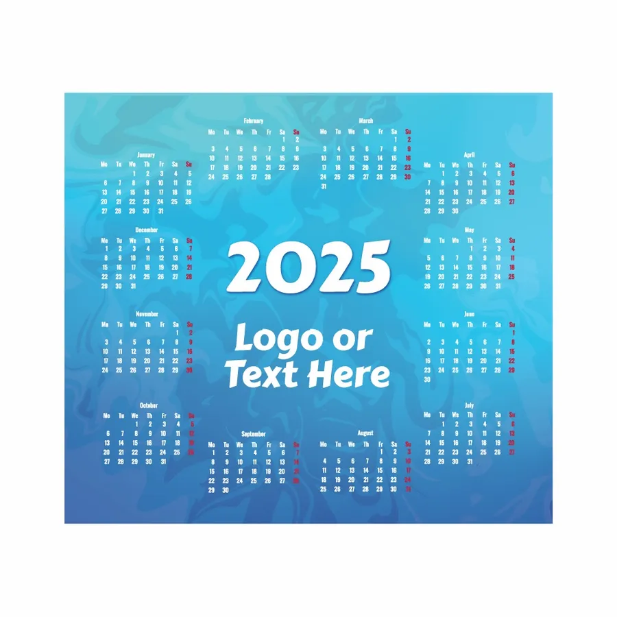 Light Blue Calendar Mouse Pad - Imprint Now - AUS