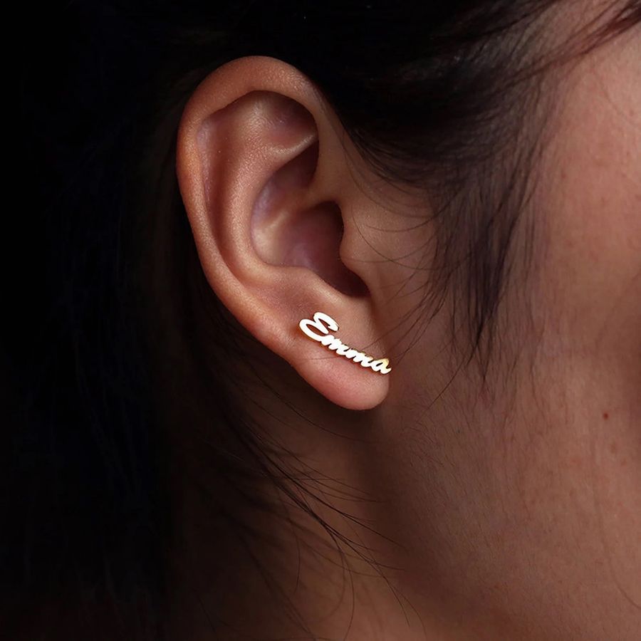 Die Struck Metal Earrings - Imprint Now - AUS