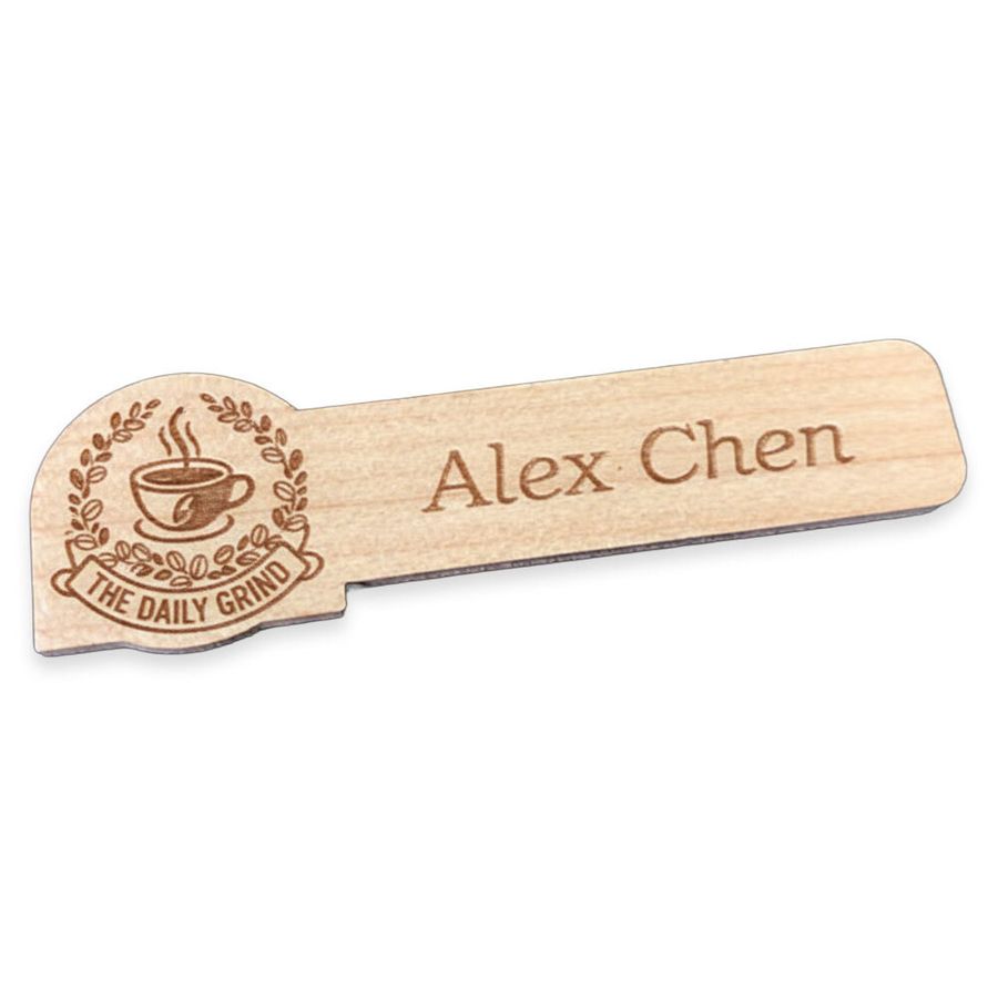 Wooden Name Badges - Imprint Now - AUS