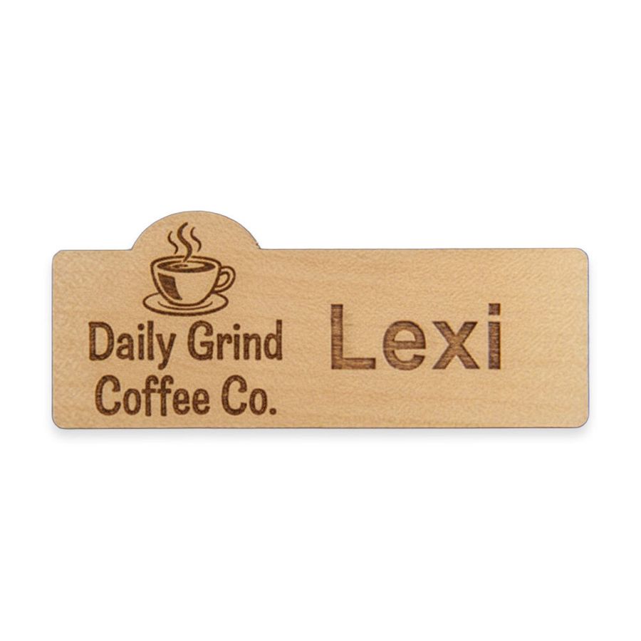 Wooden Name Badges - Imprint Now - AUS