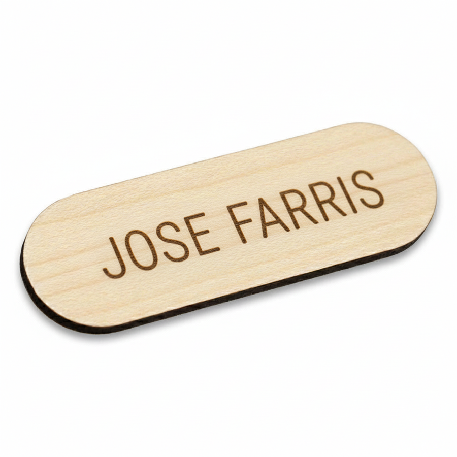 Wooden Name Badges - Imprint Now - AUS