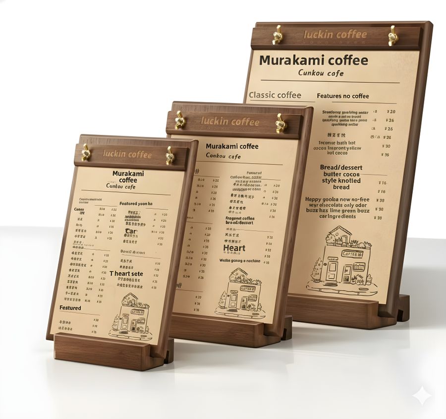 Wood Menus - Imprint Now - AUS