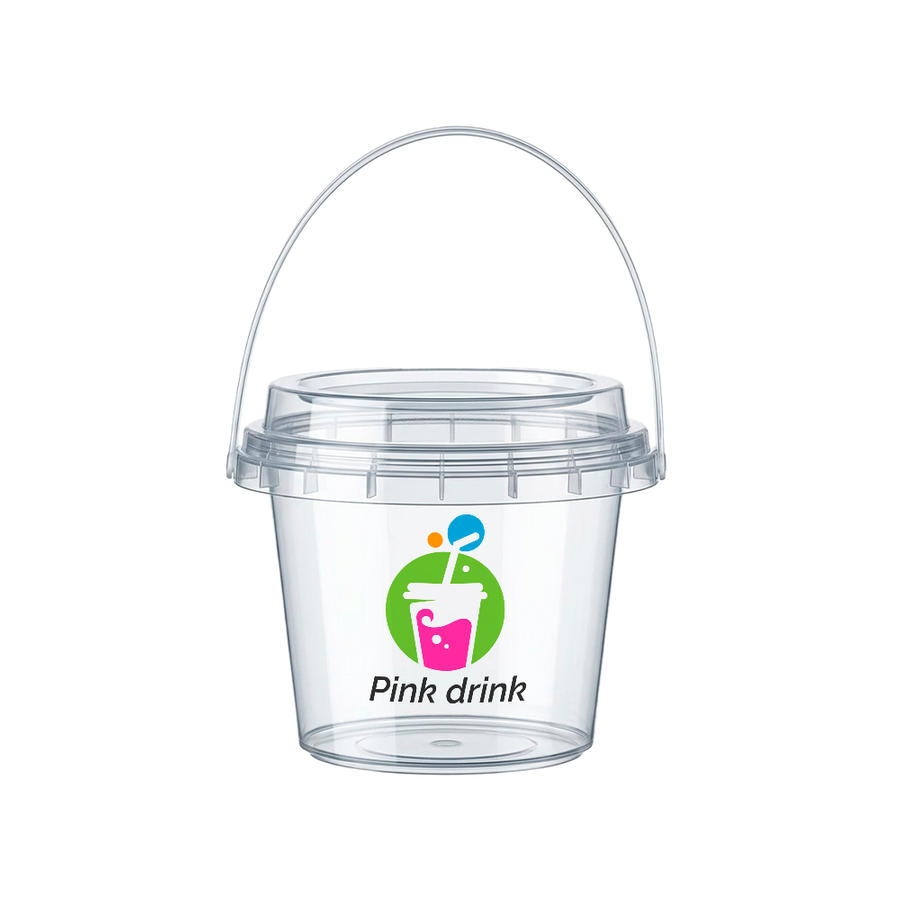 Premium Transparent Drink Buckets - Imprint Now - AUS