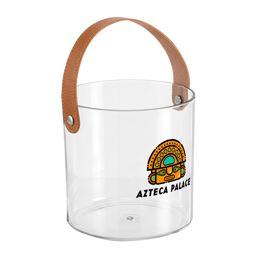 Leather-Strap Clear Drink Buckets - Imprint Now - AUS