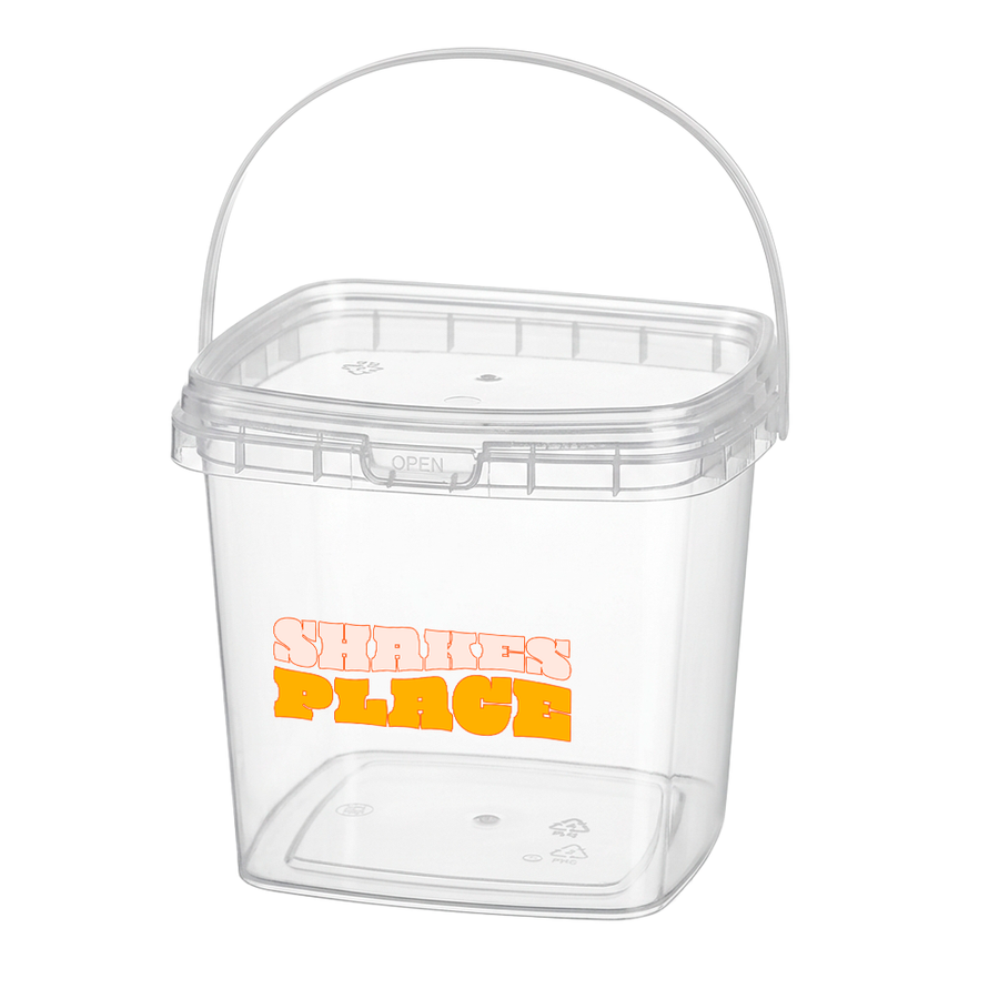 Square Transparent Drink Buckets - Imprint Now - AUS